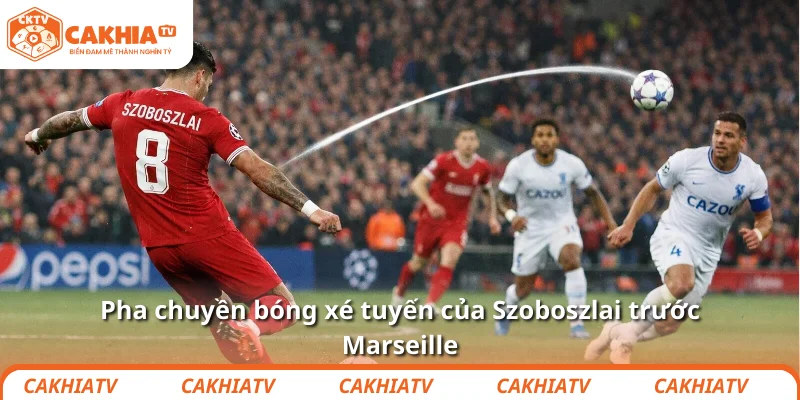Pha chuyền bóng xé tuyến của Szoboszlai trước Marseille